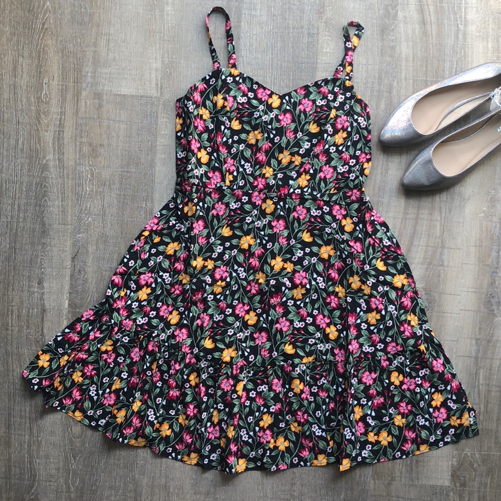 NWT - Fit and Flare Tiered Cami Dress